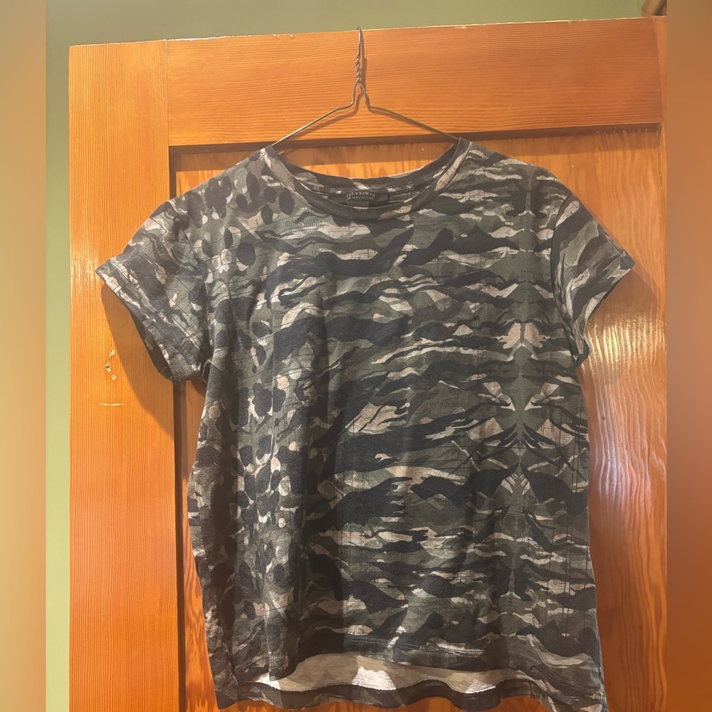 All Saints Camoflage Tshirt